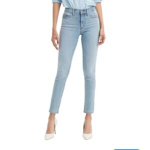 Levi's 721 Sky Blue High Rise Ankle Women's Jeans